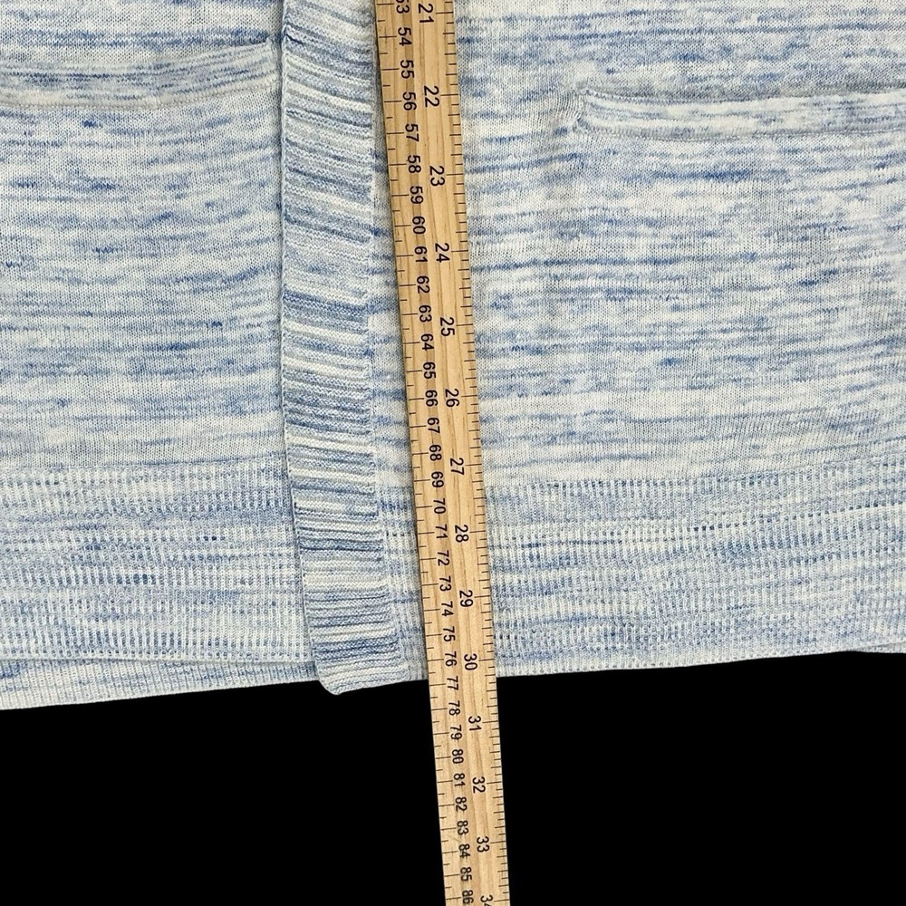 Talbots Cardigan Women Medium Blue Open Long Sleeve Knit Pockets NWT - Picture 11 of 15